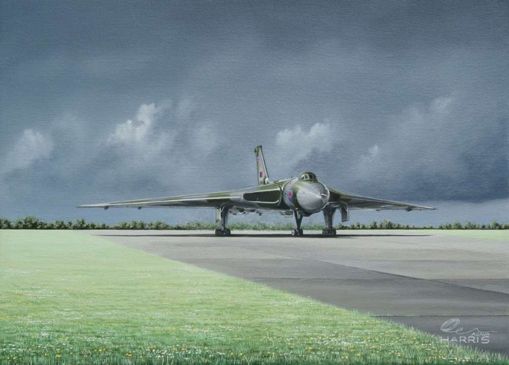 XH558 Vulcan Bomber Greeting Card 