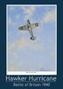 Limited Edition A2 Fine Art Battle of Britain Hurricane Poster