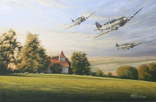 "North Marden Spitfires" Limited Edition Giclee Print